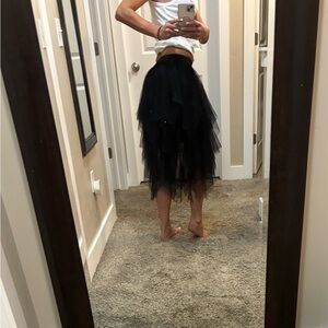 Black Layered Skirt
